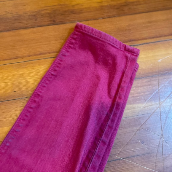 Express Zelda Ultra Low Rise Red Leggings - Picture 3 of 8